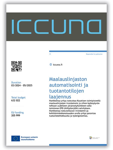 Kaustisen toimipisteen maalauslinjaston automatisointi ja tuotantotilojen laajennus -hanke